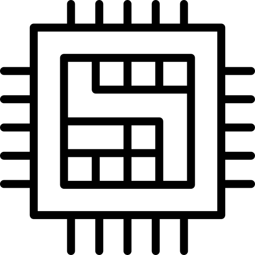 Processor memory device technology icon