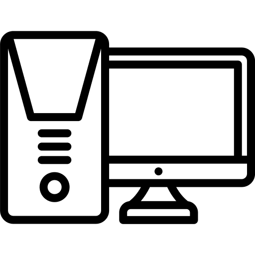 Personal computer desktop computer screen electronics icon