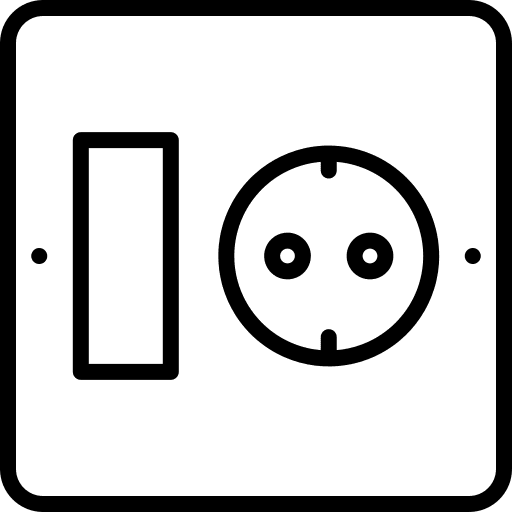 Socket device energy charger icon