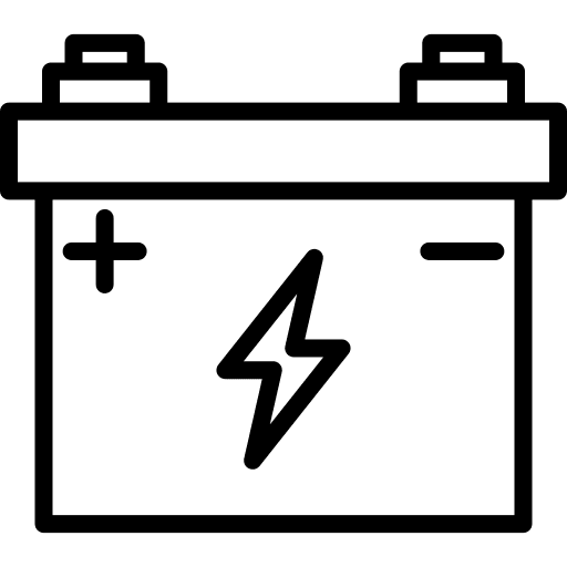 Battery electric power energy icon