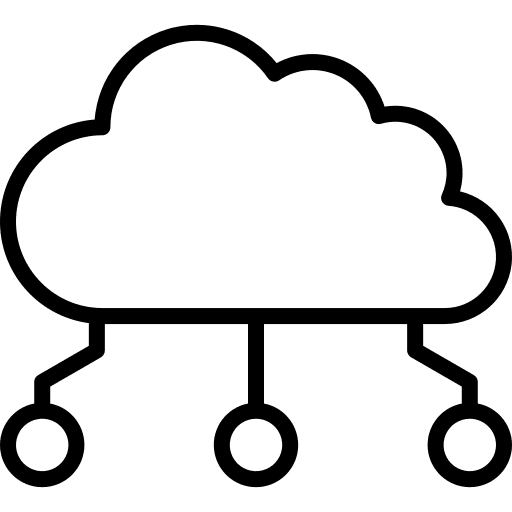 Cloud network computer cloud computing icon
