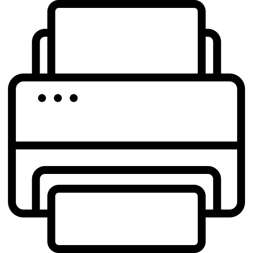 Printer ui ink tools and utensils icon