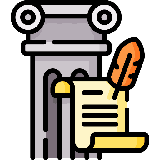 History paper feather pen old paper icon