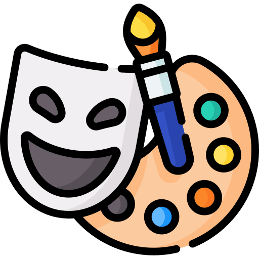 Paint brush paint palette art and design interpretation icon Paint brush paint palette art and design interpretation icon