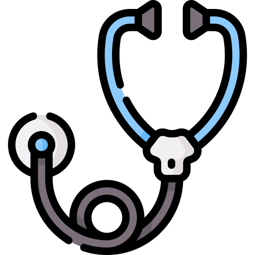Phonendoscope physician stethoscope healthcare and medical icon