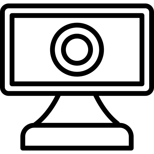 Webcam video technology electronics icon