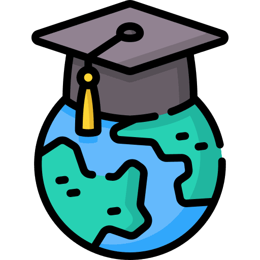 Bachelor world mortarboard graduation hat icon Bachelor world mortarboard graduation hat icon