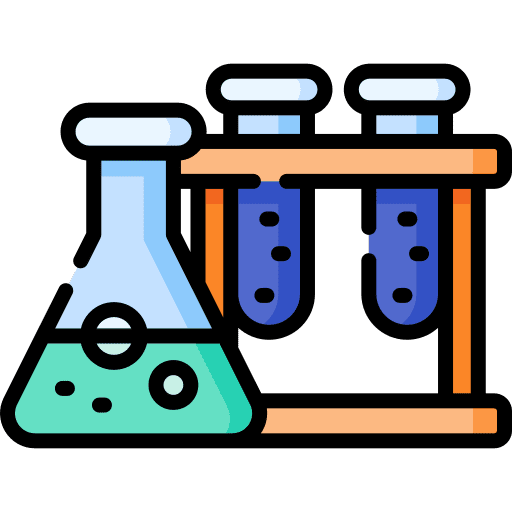 Flasks test tubes education science icon Flasks test tubes education science icon