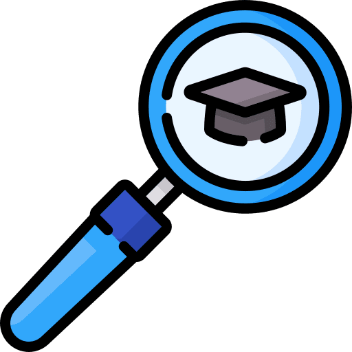 Graduation hat education magnifier graduation hat icon Graduation hat education magnifier graduation hat icon