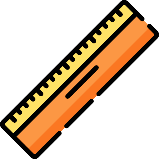 Ruler education stationery measurement icon Ruler education stationery measurement icon