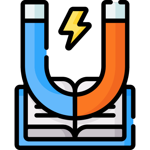 Electricity physics magnet education icon Electricity physics magnet education icon