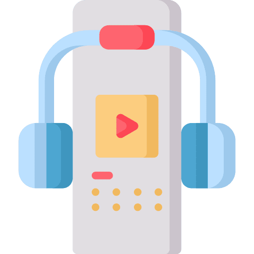 Audio guide electronics listen audio guide icon