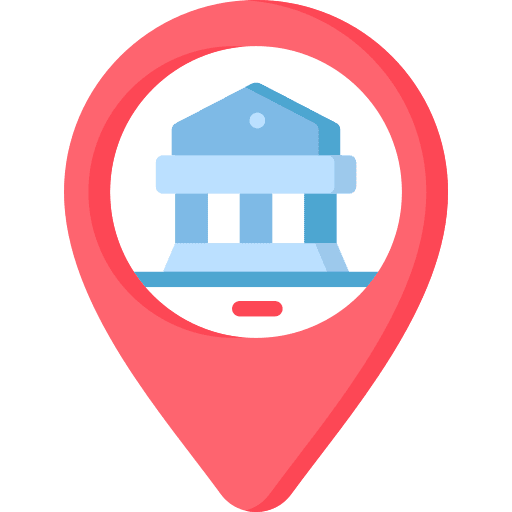 Location map location maps and location museum icon