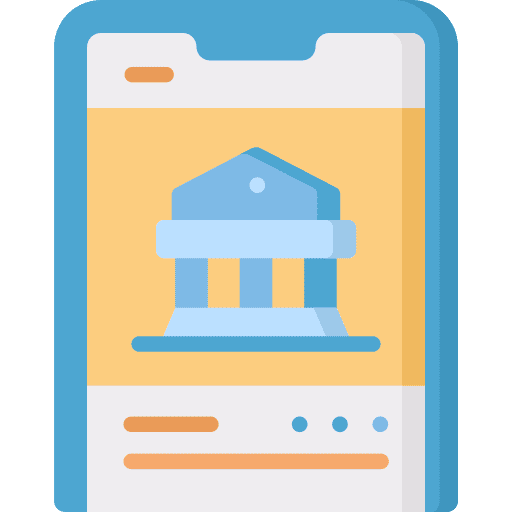 App museum smartphone interface icon App museum smartphone interface icon