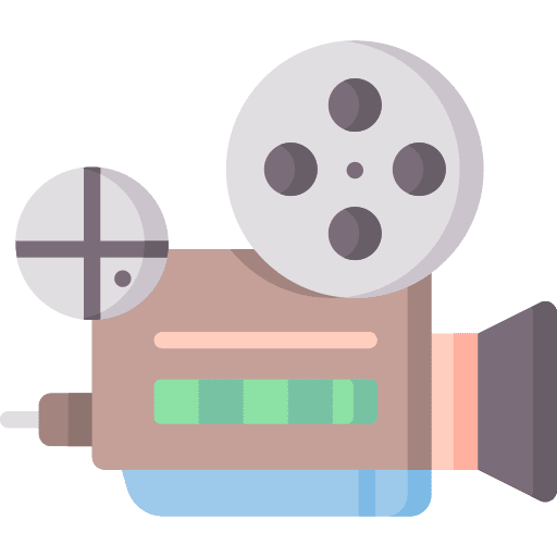 Movie movie camera film video icon Movie movie camera film video icon