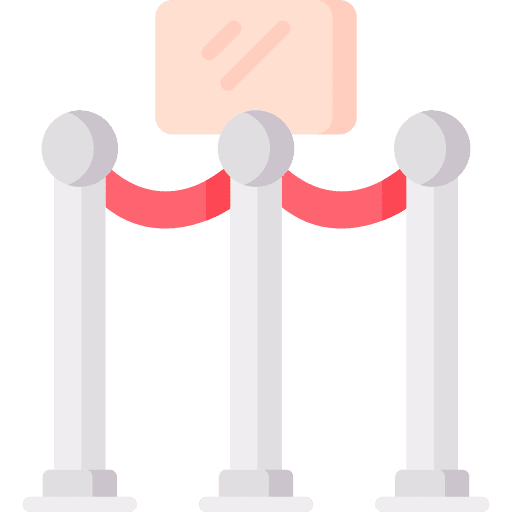 Barrier signaling museum barrier icon Barrier signaling museum barrier icon