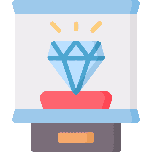 Diamond art and design diamond display icon Diamond art and design diamond display icon