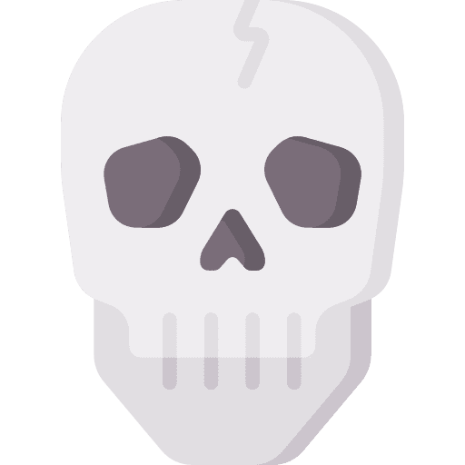 Skull horror dangerous bone icon Skull horror dangerous bone icon