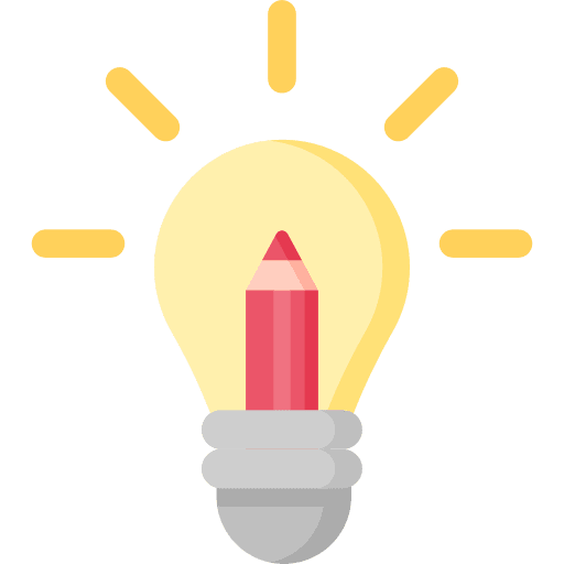Creative idea pencil design thinking light bulb icon Creative idea pencil design thinking light bulb icon