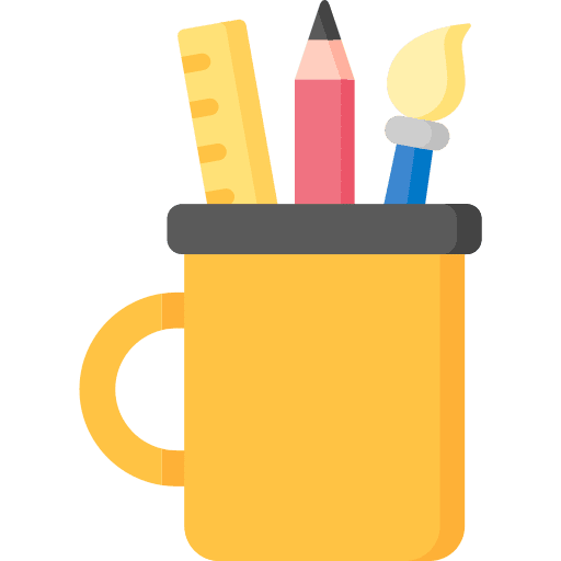 Pencil holder pencil paint brush paint icon Pencil holder pencil paint brush paint icon