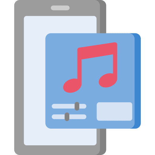 Smartphone song mobile phone music and multimedia icon Smartphone song mobile phone music and multimedia icon