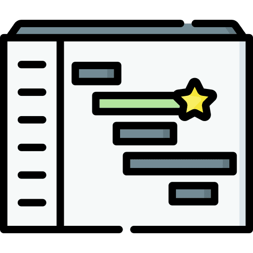 Priority workflow structure time and date icon
