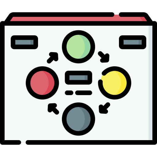 Project scheme document project scheme diagram icon