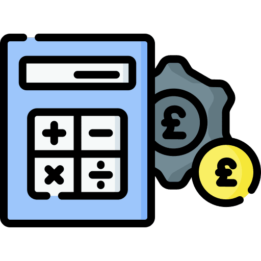 Calculator accountability business and finance budget icon Calculator accountability business and finance budget icon