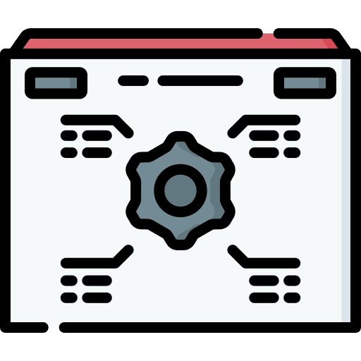 Cogwheel business and finance presentation setting icon Cogwheel business and finance presentation setting icon