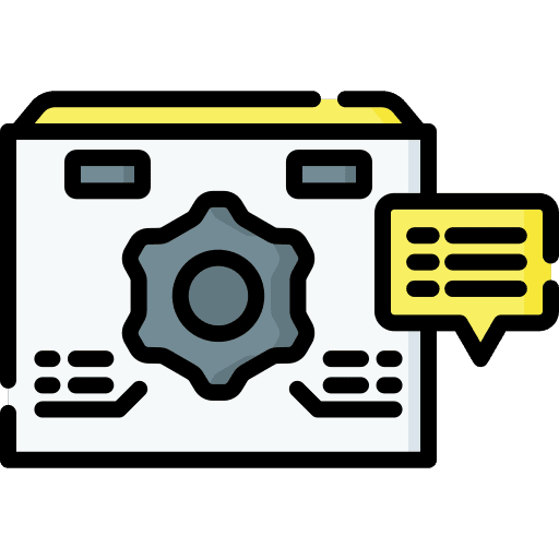 Communication settings communication gear icon Communication settings communication gear icon