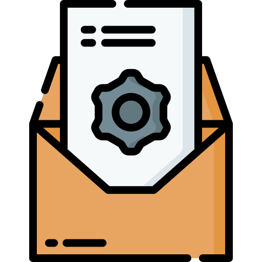 Email cogwheel ui settings icon Email cogwheel ui settings icon