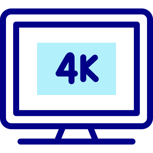 4k high definition tv 4k icon 4k high definition tv 4k icon