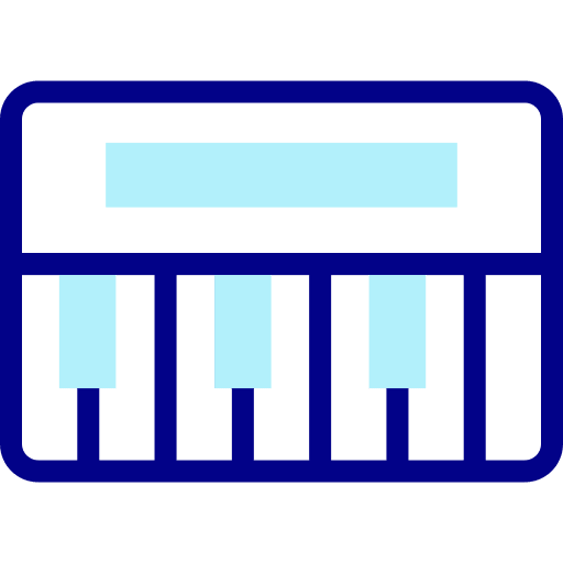 Keyboard electronics electric piano orchestra icon Keyboard electronics electric piano orchestra icon