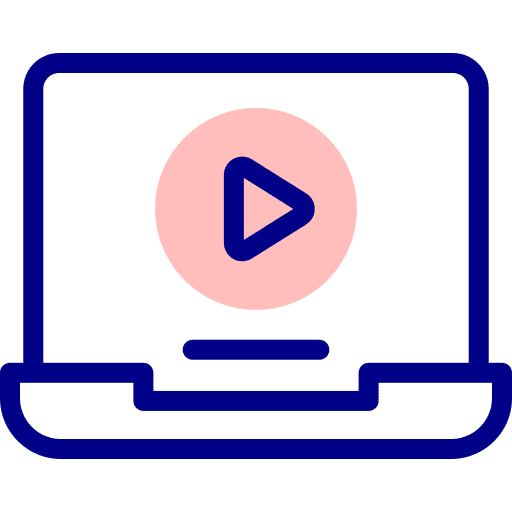 Laptop play video laptop interface icon Laptop play video laptop interface icon