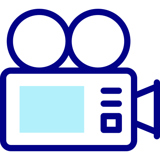 Video camera technology cinema video camera icon