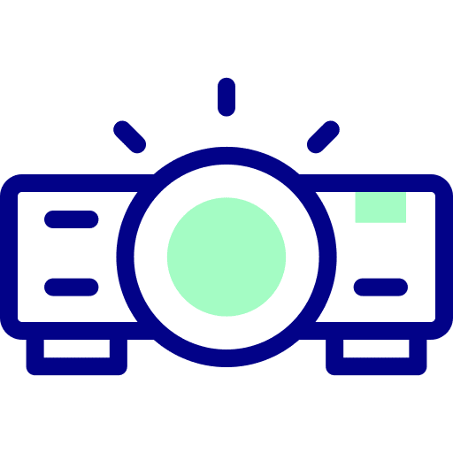 Projector technology device film icon Projector technology device film icon
