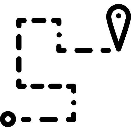 Destination maps and location localization route icon Destination maps and location localization route icon