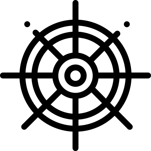 Rudder ship navigate rudder icon Rudder ship navigate rudder icon