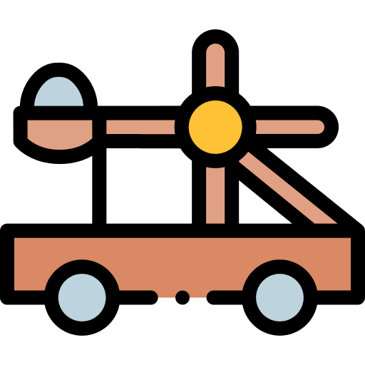 Catapult trebuchet miscellaneous battle icon Catapult trebuchet miscellaneous battle icon