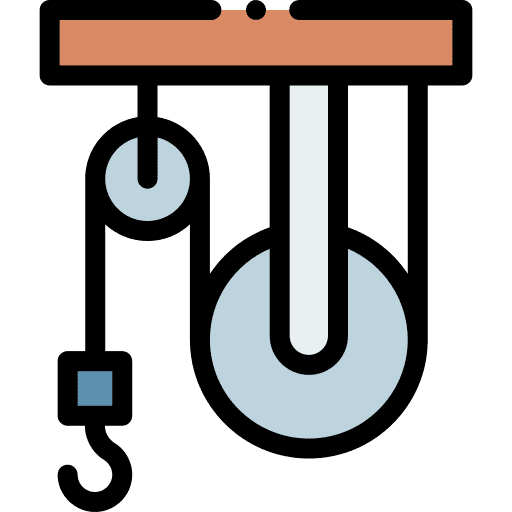 Pulley education industry factory icon Pulley education industry factory icon