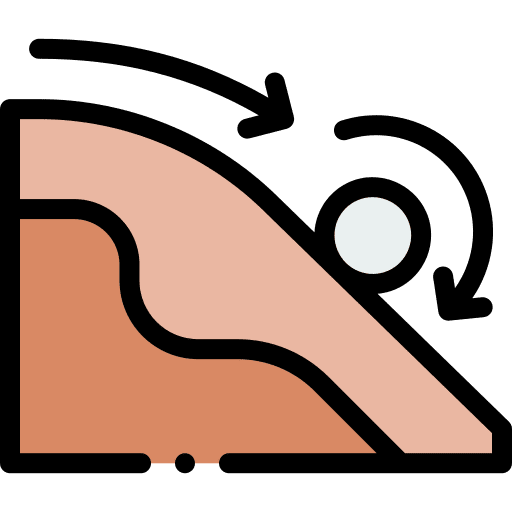 Rolling rolling ball education icon Rolling rolling ball education icon