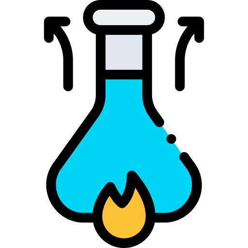 Flask experiment education laboratory icon Flask experiment education laboratory icon