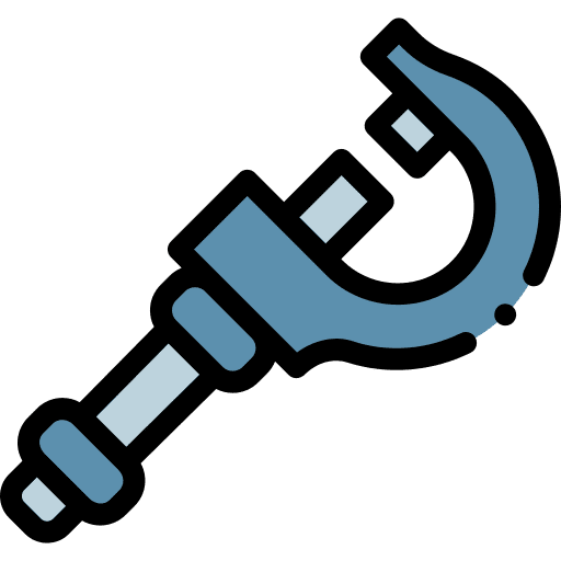 Micrometer electronics industry micrometer icon Micrometer electronics industry micrometer icon