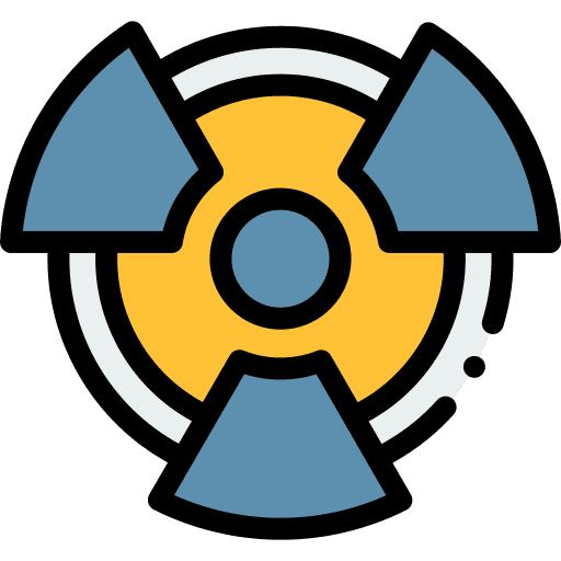 Nuclear radiation sign radioactive signaling icon Nuclear radiation sign radioactive signaling icon
