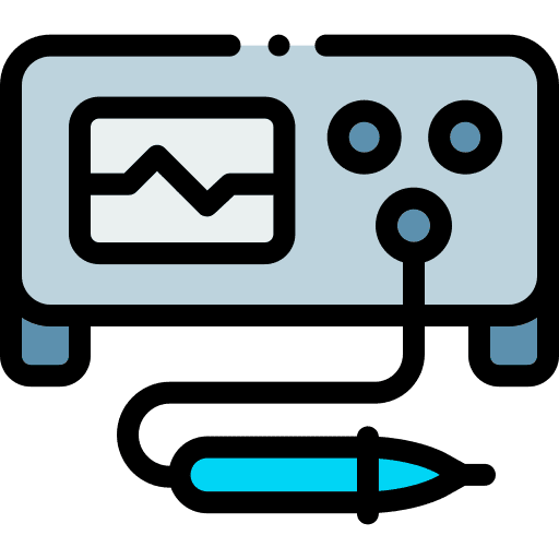 Oscilloscope transportation ammeter education icon Oscilloscope transportation ammeter education icon