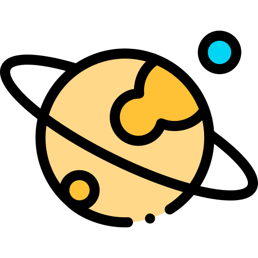 Planet solar system astronomy science icon Planet solar system astronomy science icon