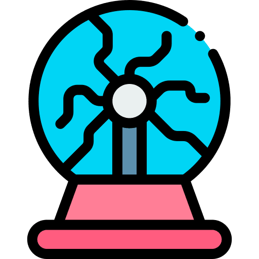 Plasma ball science tesla ball electricity icon Plasma ball science tesla ball electricity icon
