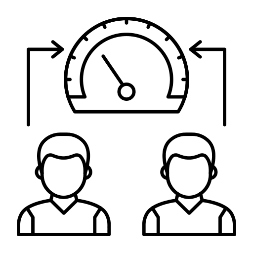 Avatar efficiency productivity meter icon