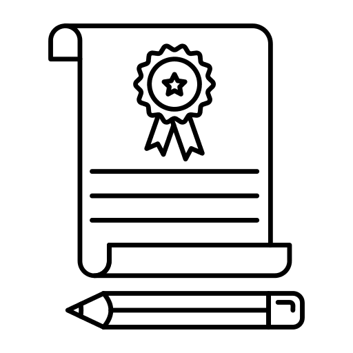 Certificate paper business and finance certificate icon
