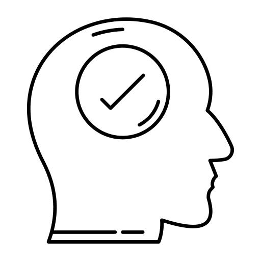 Head think correct head icon